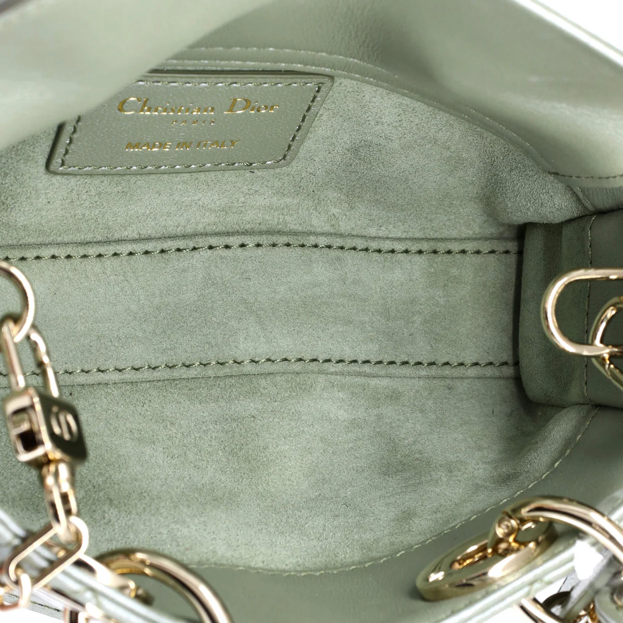 Lady D-Joy Bag Cannage Quilt Lambskin Micro - Deep Luxury