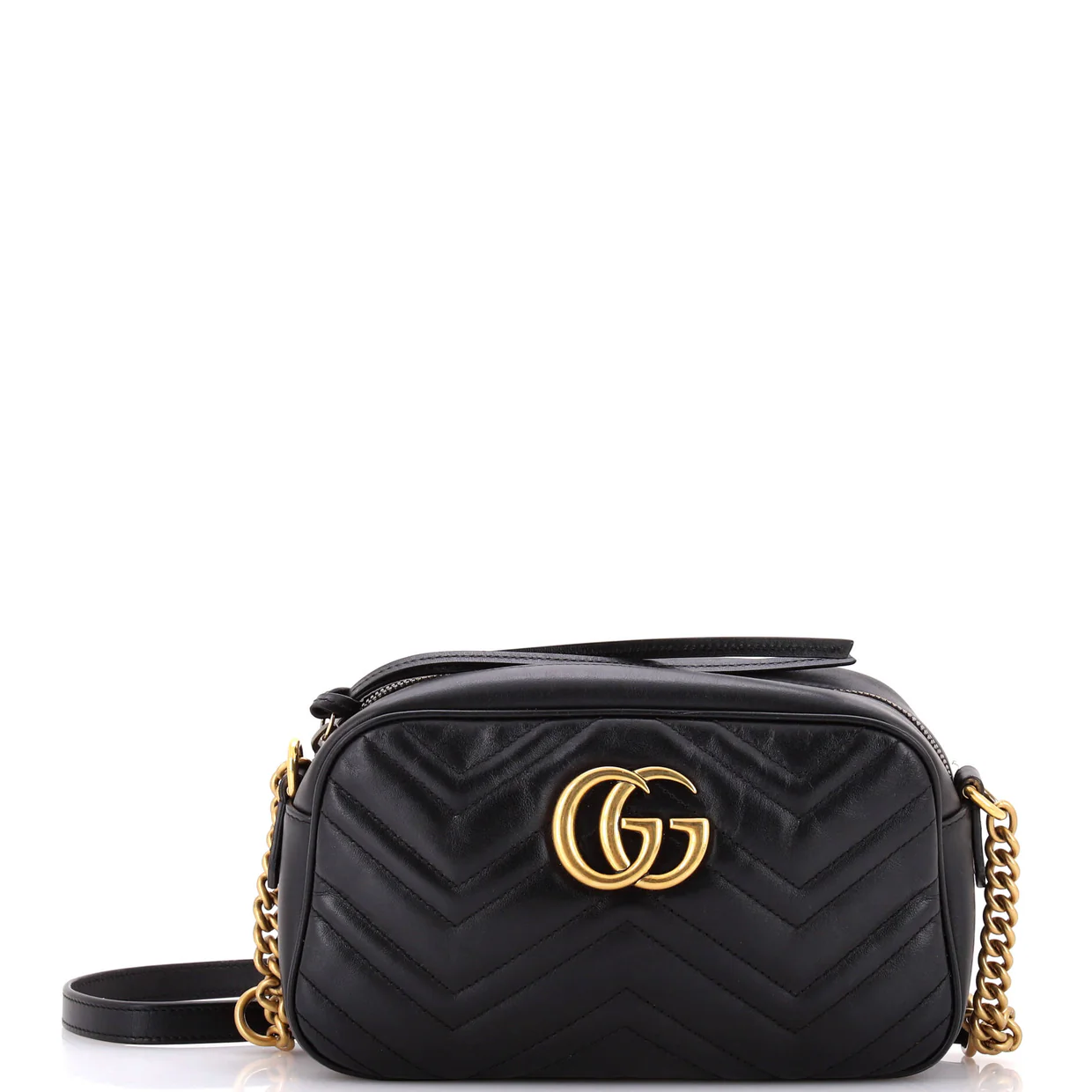 GG Marmont Shoulder Bag Matelasse Leather Small - Deep Luxury
