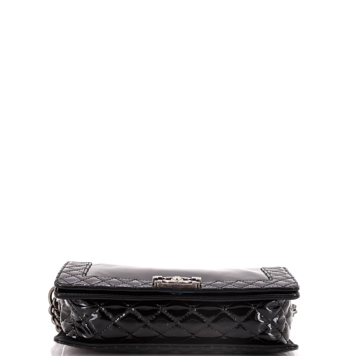 Reverso Boy Flap Bag Patent New Medium - Deep Luxury