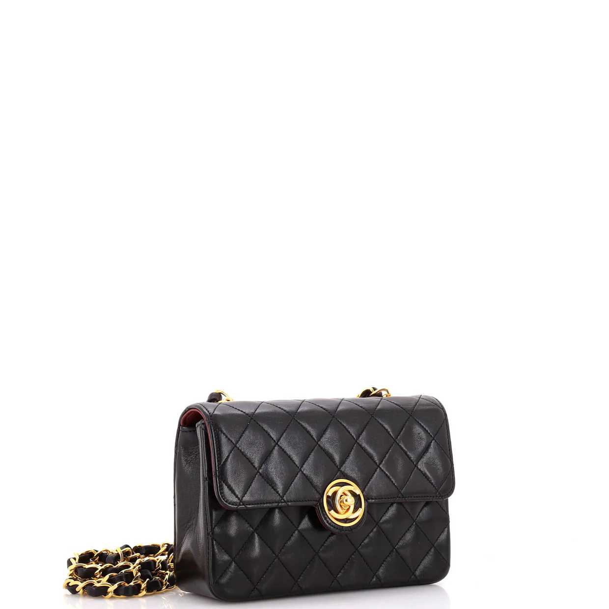 Vintage CC Chain Flap Bag Quilted Lambskin Mini - Deep Luxury