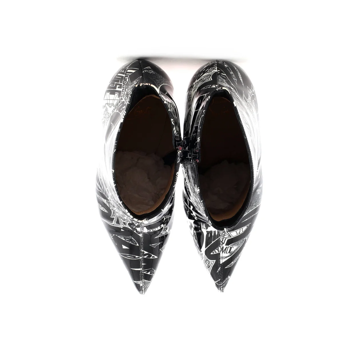 Women's So Kate Booty Ankle Boots Printed Patent 100 - Deep Luxury
