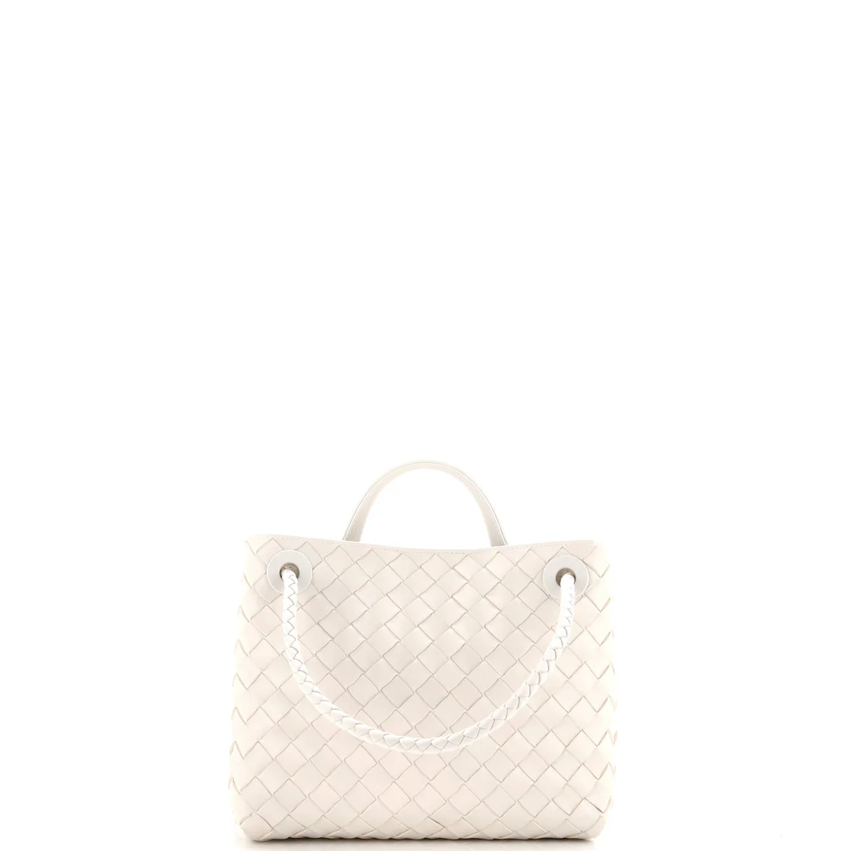 Andiamo Top Handle Bag Intrecciato Nappa Small - Deep Luxury