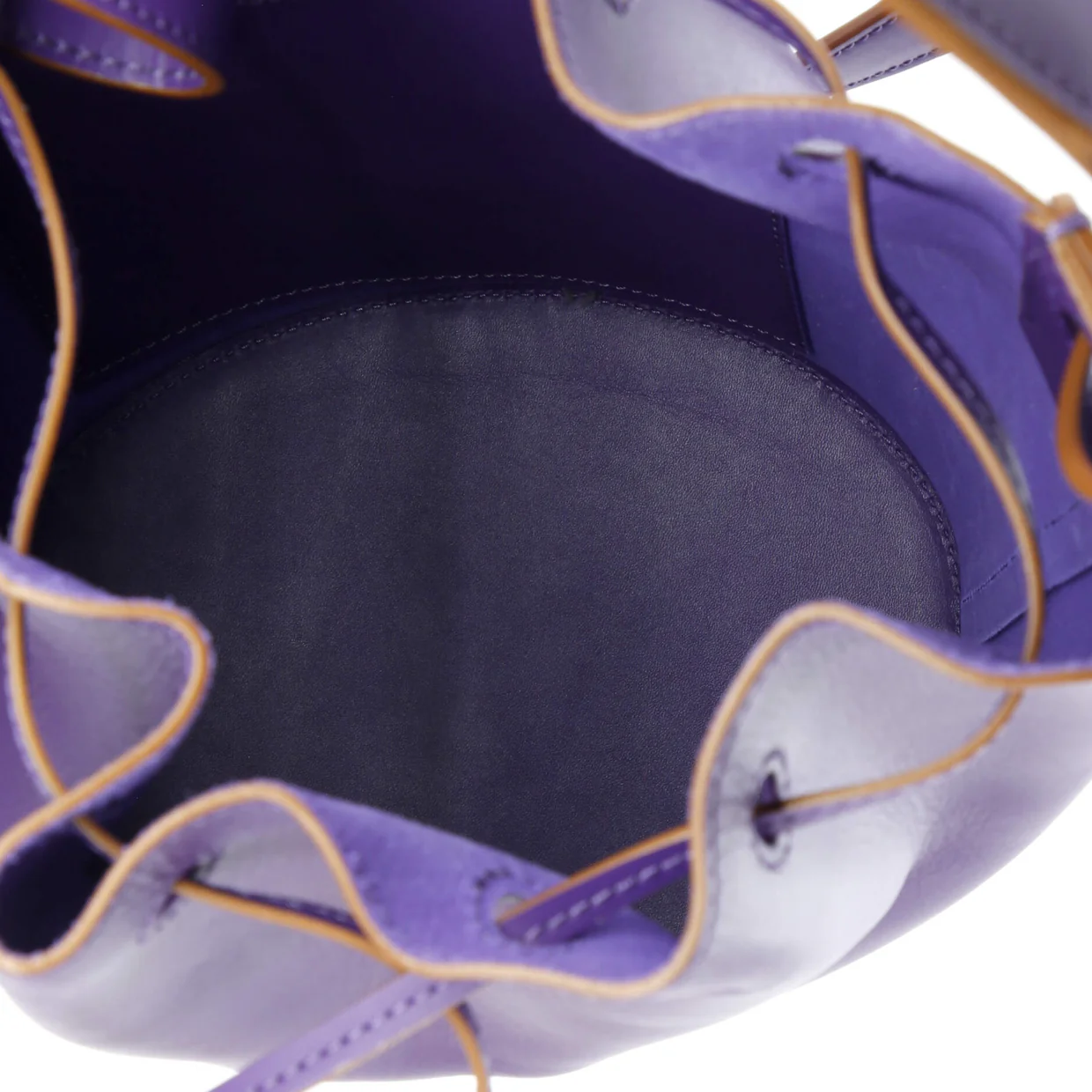 Balloon Bucket Bag Leather Small - Deep Luxury