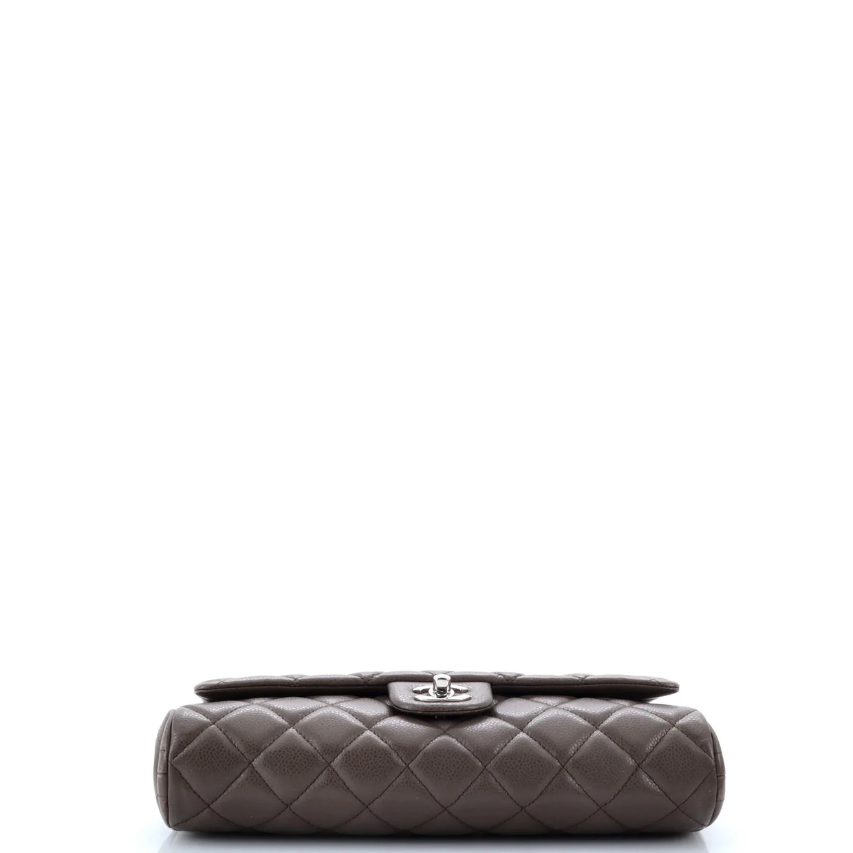 Clutch with Chain Quilted Caviar - Deep Luxury