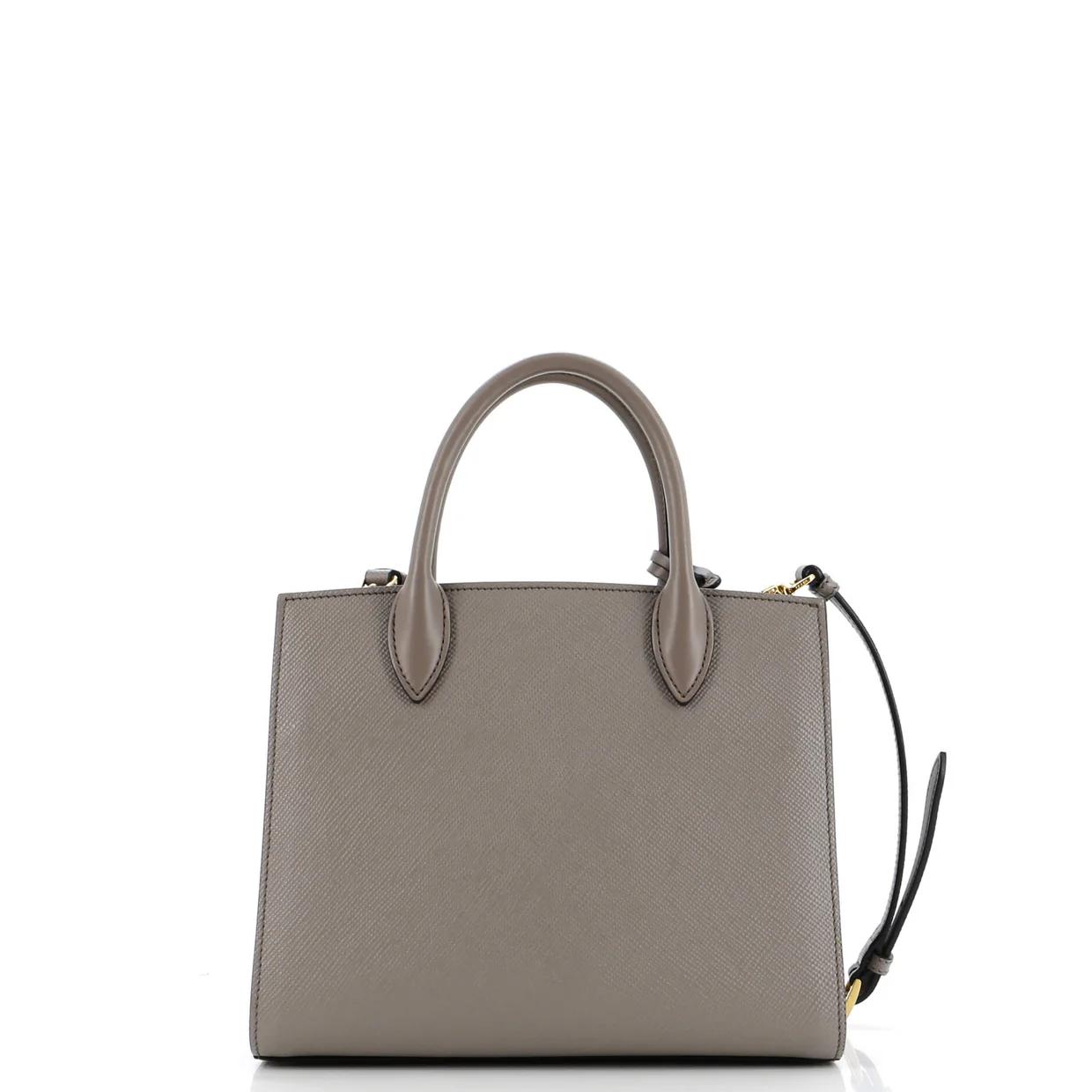 Bibliotheque Tote Saffiano with City Calf Small - Deep Luxury