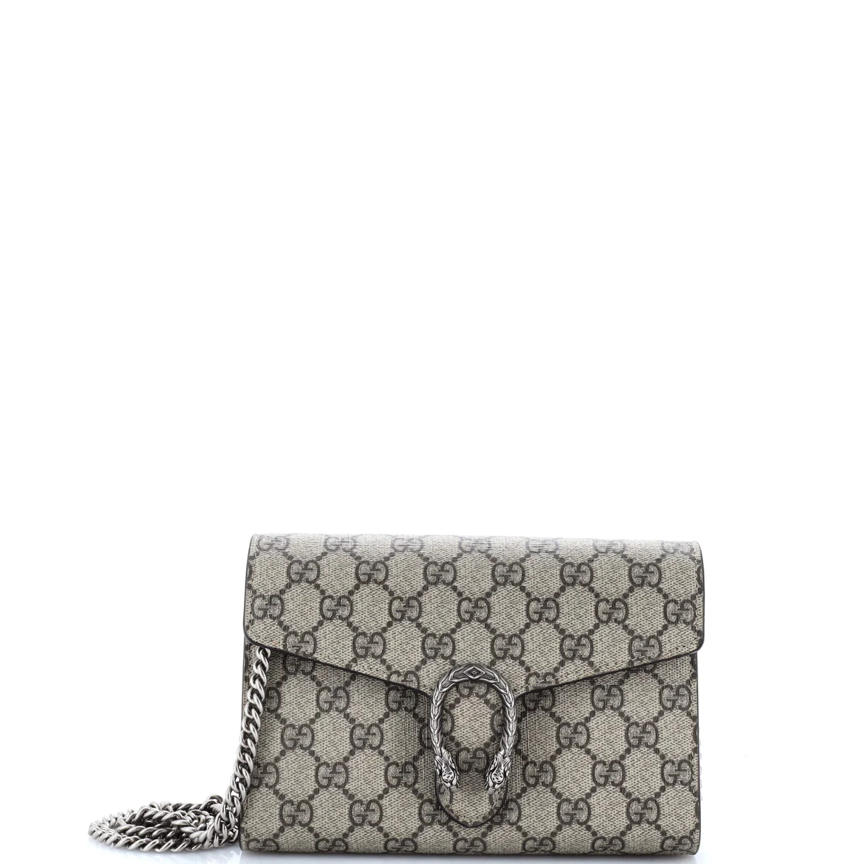 Dionysus Chain Wallet GG Coated Canvas Small - Deep Luxury
