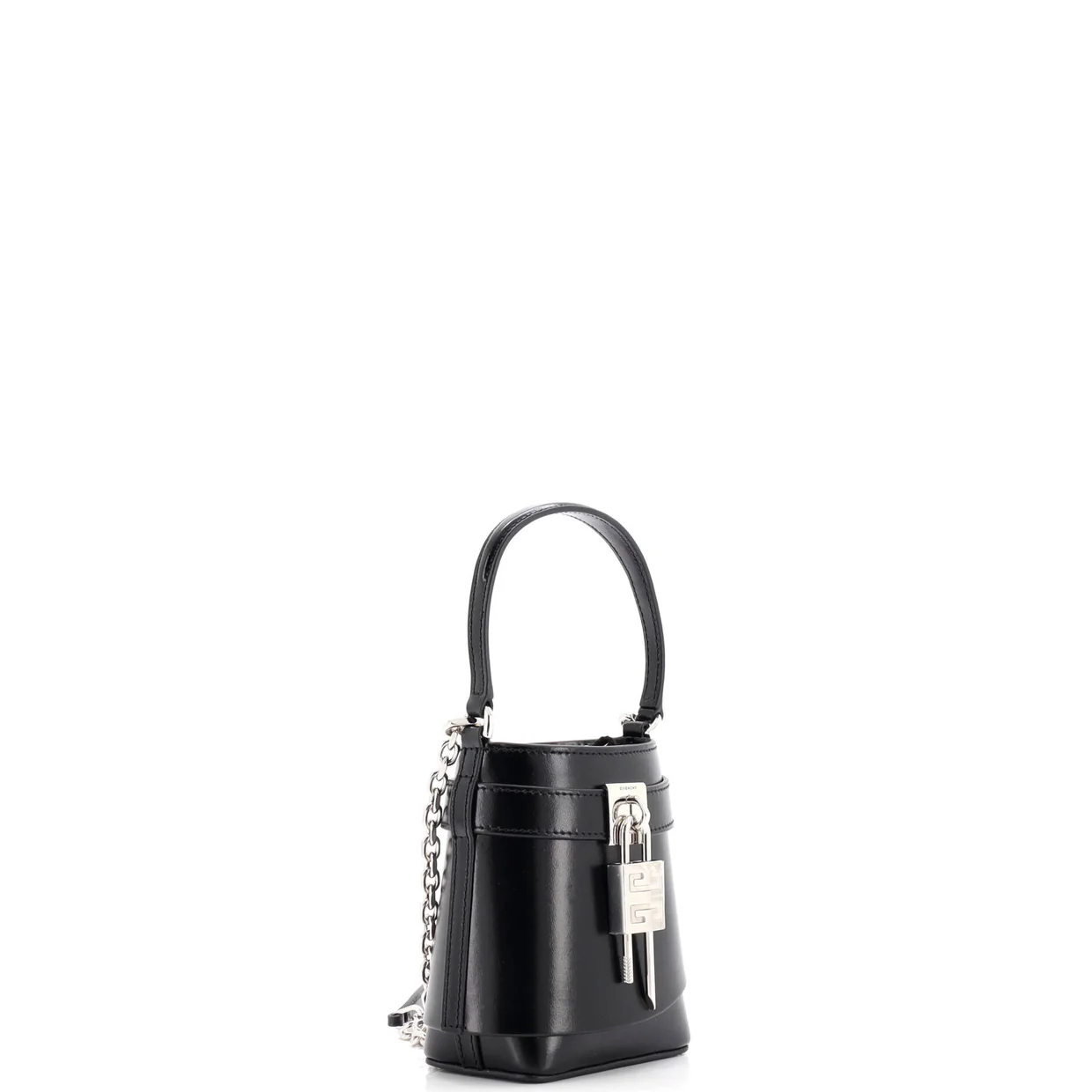 GV Shark Lock Bucket Bag Leather Micro - Deep Luxury