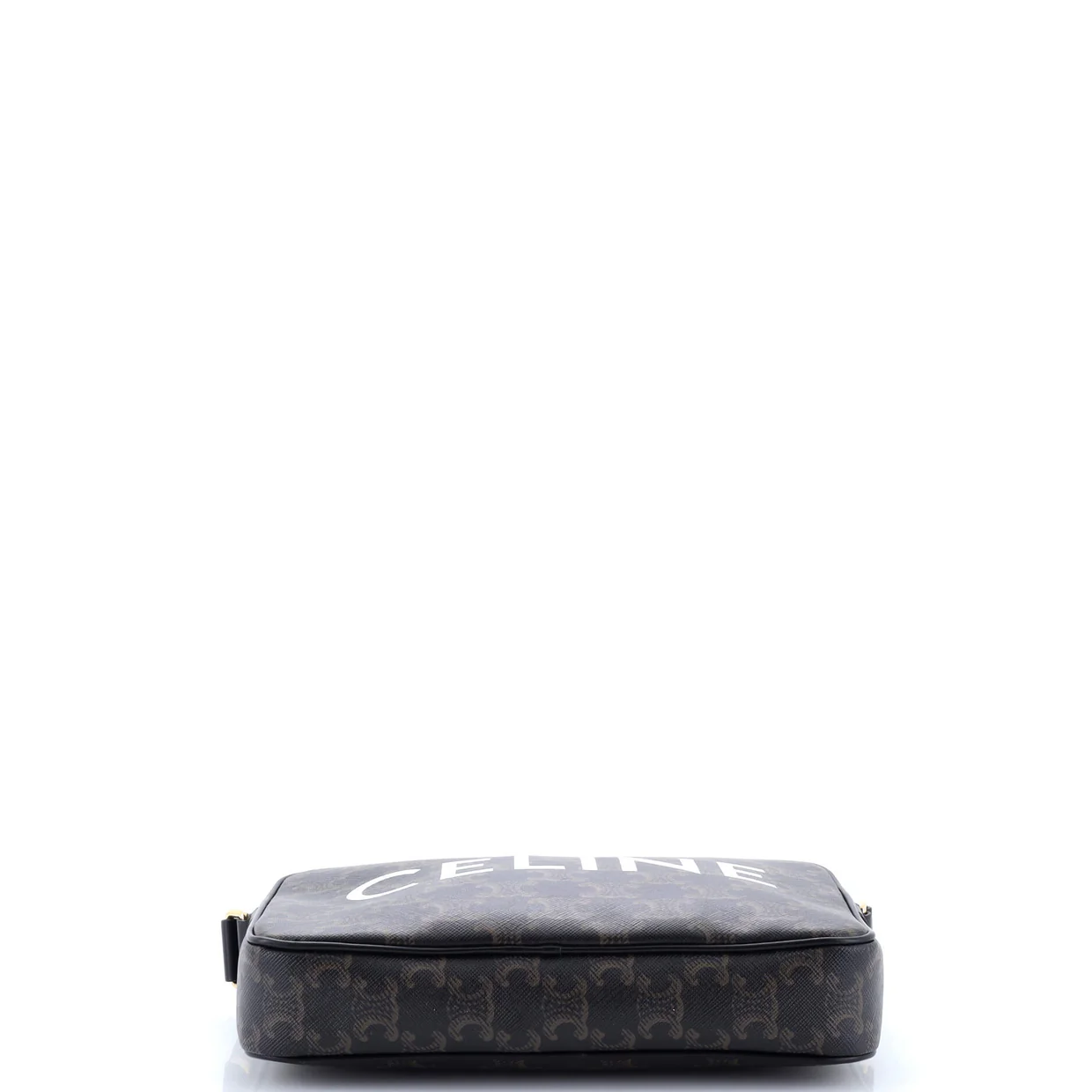 Logo Messenger Bag Triomphe Coated Canvas Medium - Deep Luxury