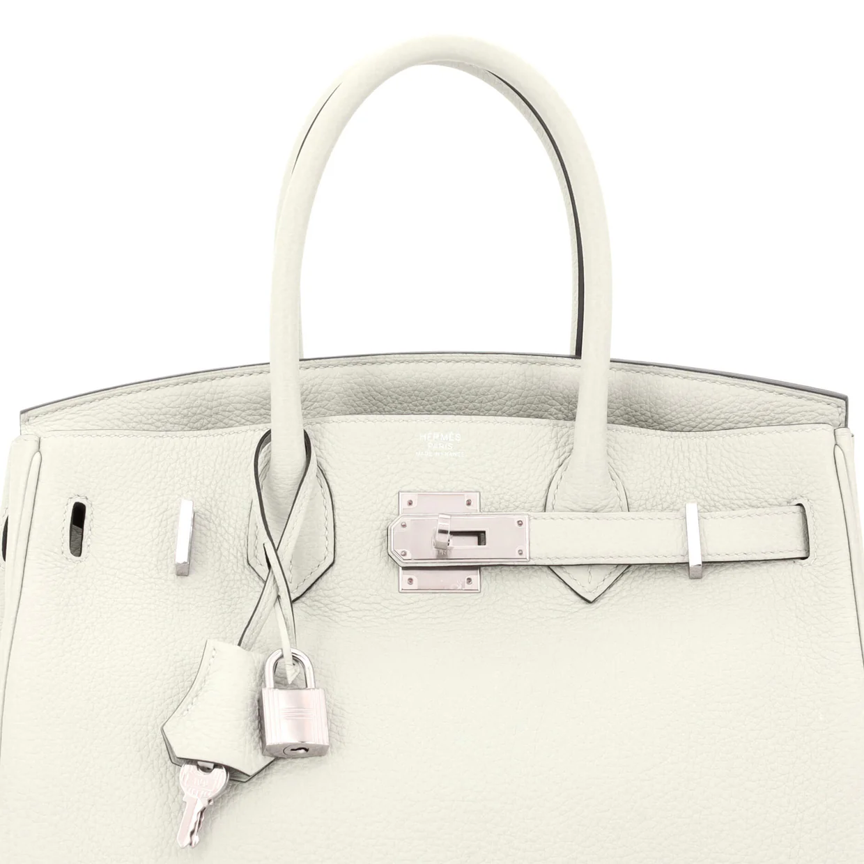 Birkin Handbag Grey Togo with Palladium Hardware 30 - Deep Luxury