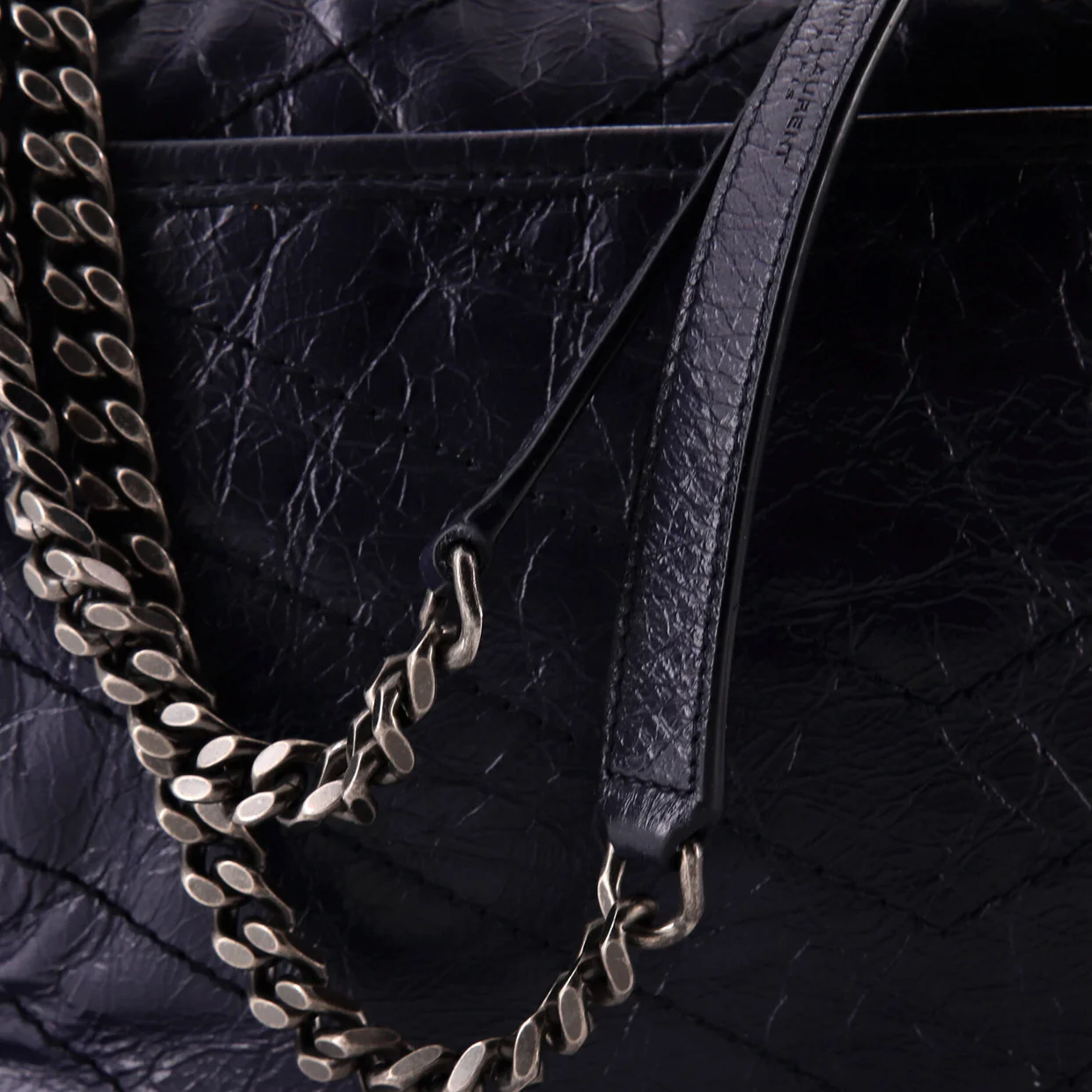 Niki Chain Flap Bag Matelasse Chevron Leather Medium - Deep Luxury