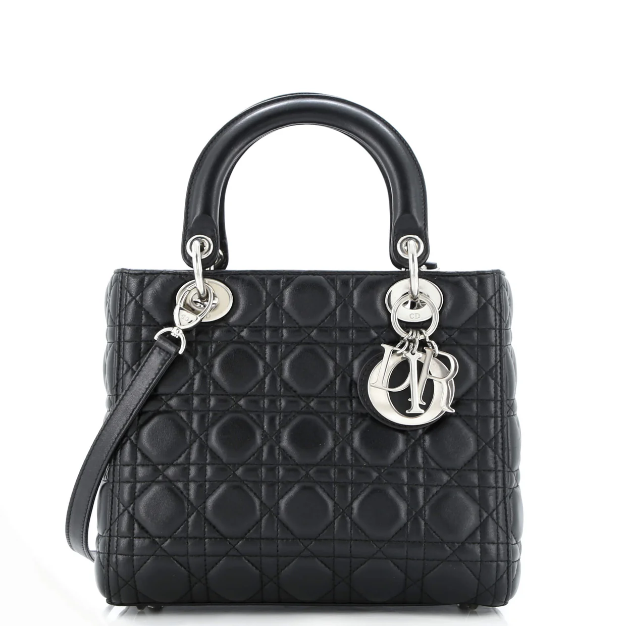 Lady Dior Bag Cannage Quilt Lambskin Medium - Deep Luxury
