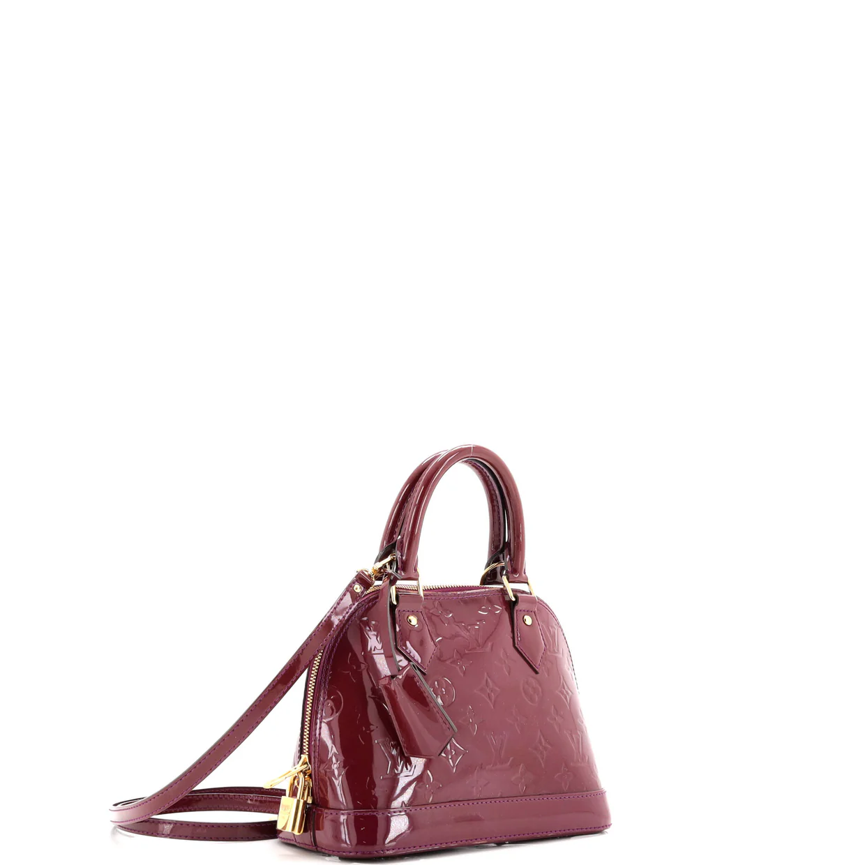 Alma Handbag Monogram Vernis BB - Deep Luxury