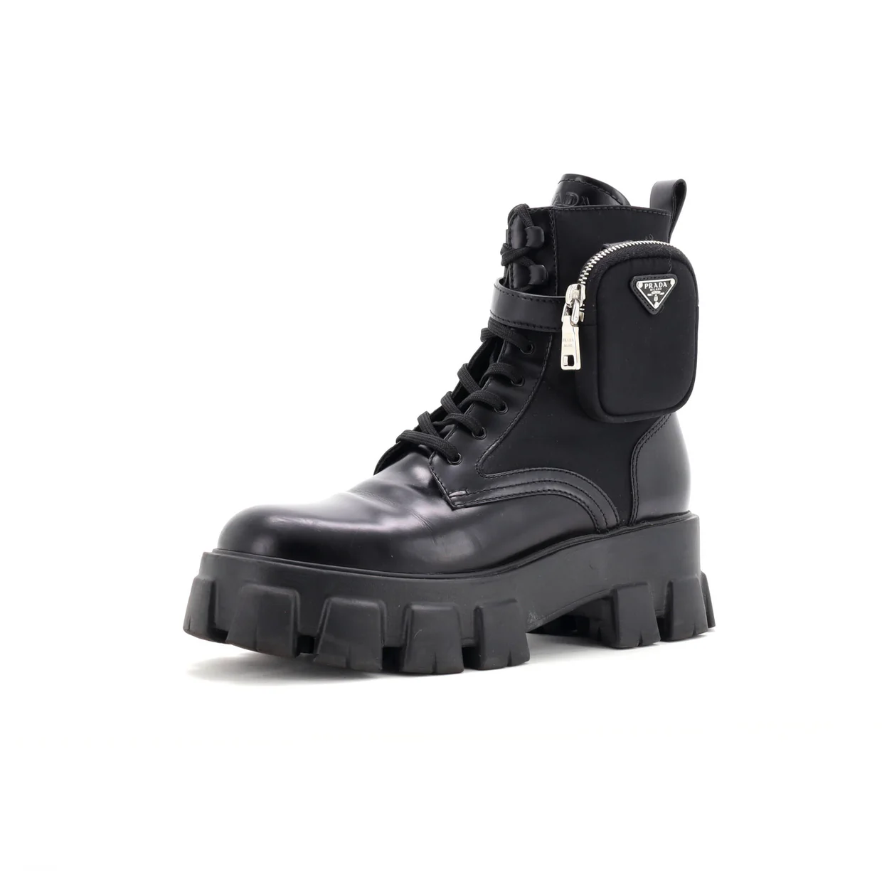 Monolith Combat Boots Leather and Nylon - Deep Luxury