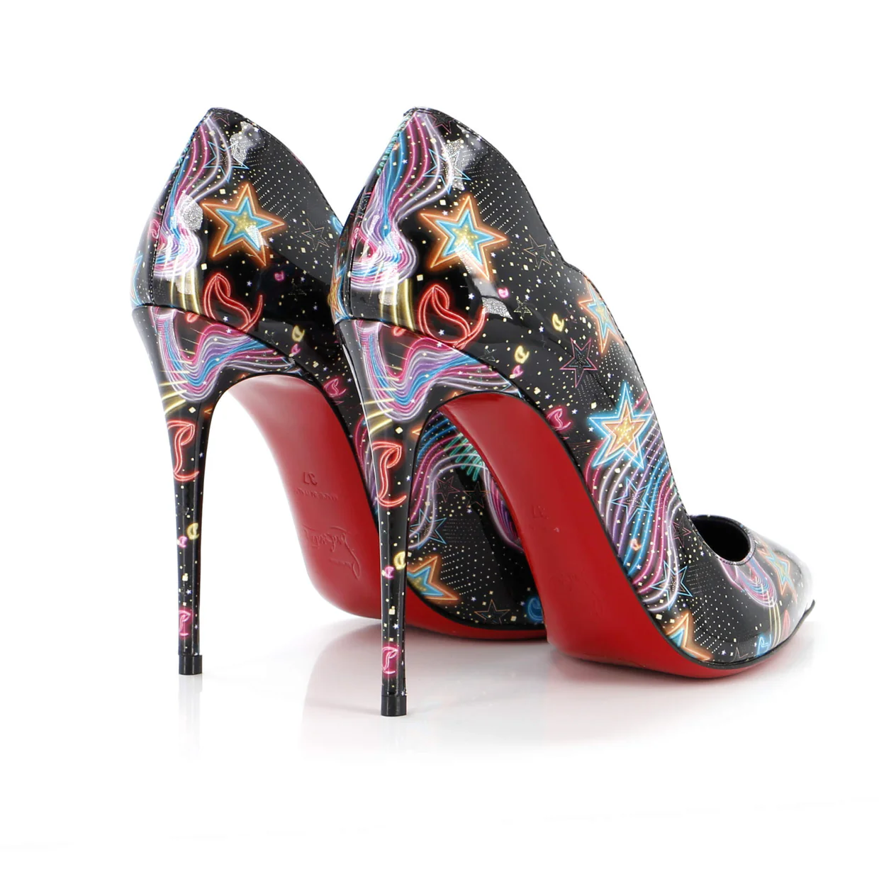 Women's Hot Chick Pumps Printed Patent 100 - Deep Luxury