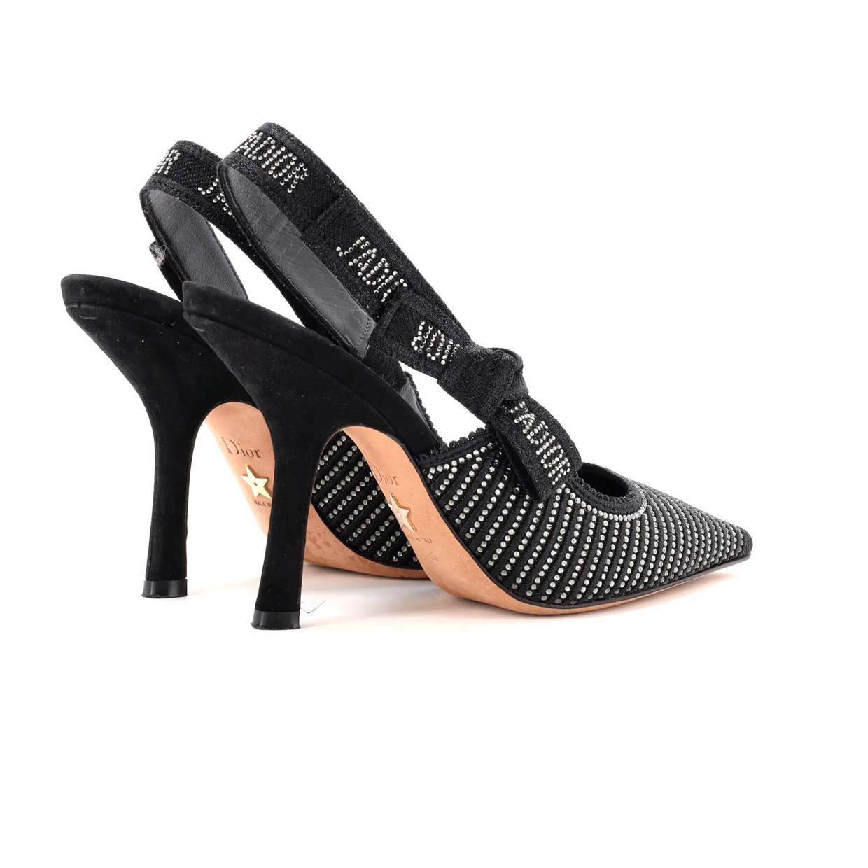 Women's J'Adior Slingback Pumps Crystal Embellished Fabric 100 - Deep Luxury