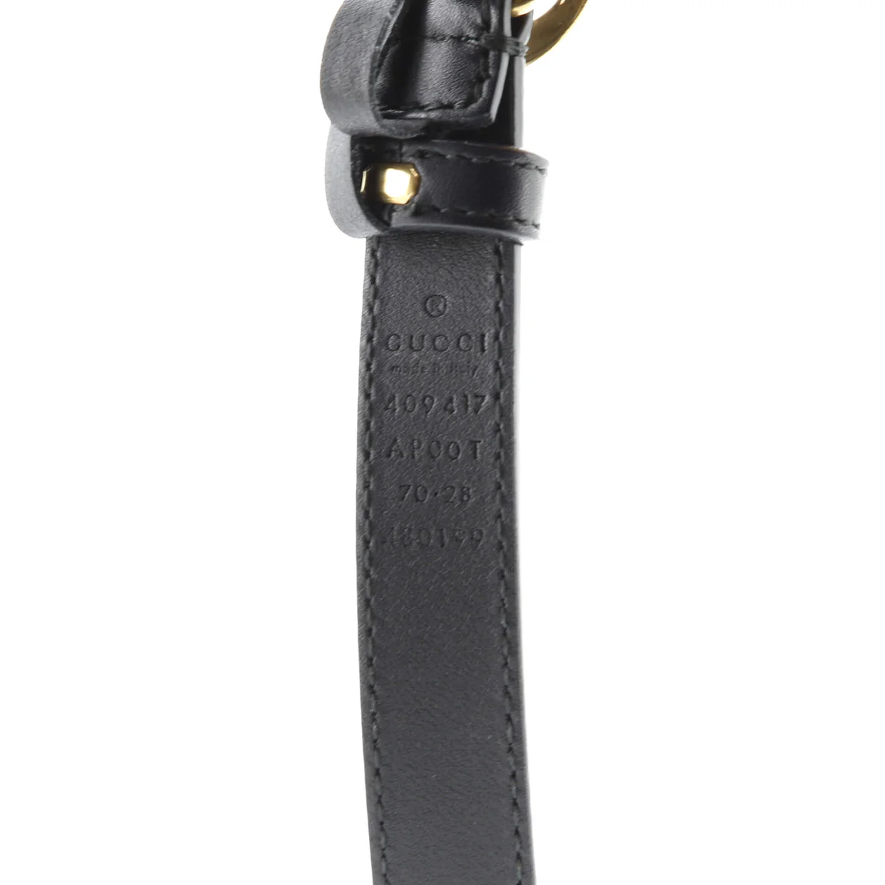 GG Marmont Belt Leather Thin - Deep Luxury