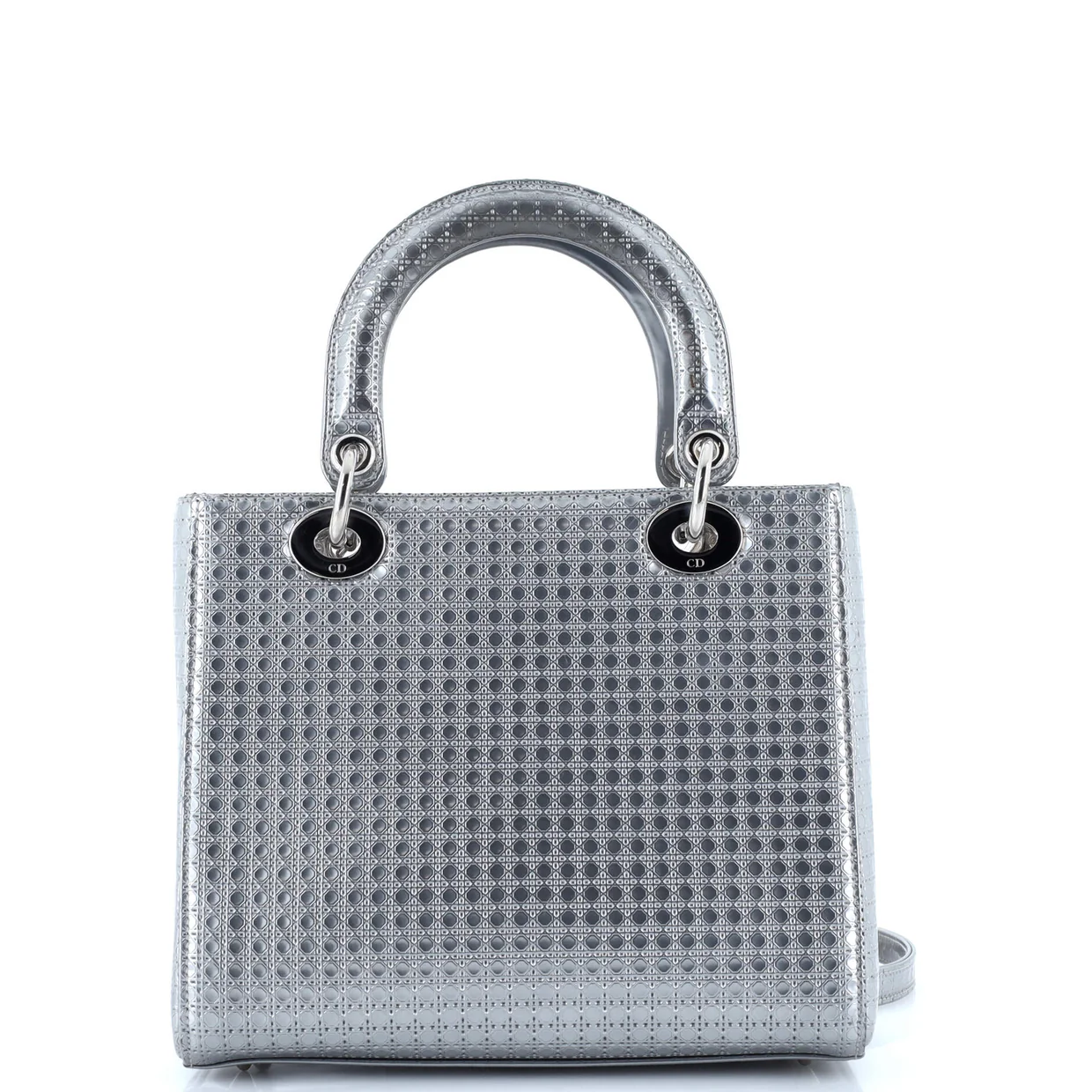 Lady Dior Bag Micro Cannage Metallic Calfskin Medium - Deep Luxury