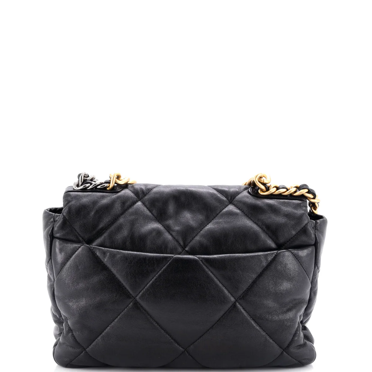 19 Flap Bag Quilted Leather Medium - Deep Luxury