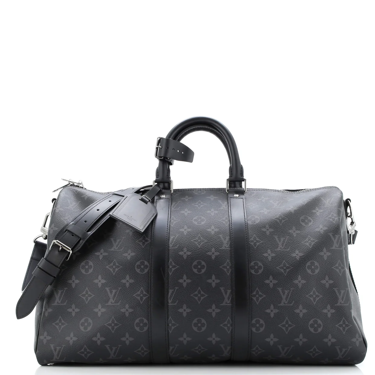 Keepall Bandouliere Bag Monogram Eclipse Canvas 45 - Deep Luxury