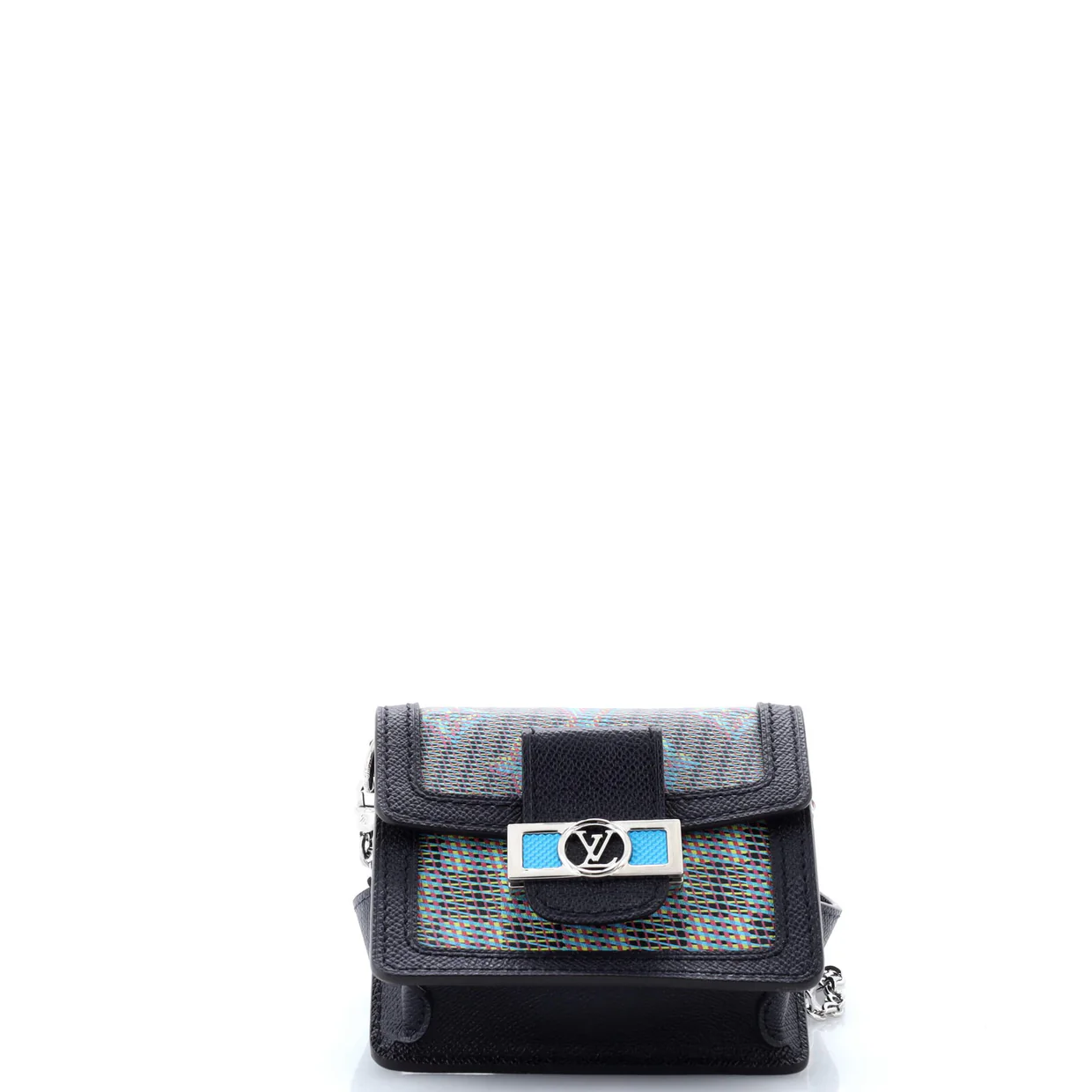 Dauphine Shoulder Bag Damier Monogram LV Pop Canvas Mini - Deep Luxury