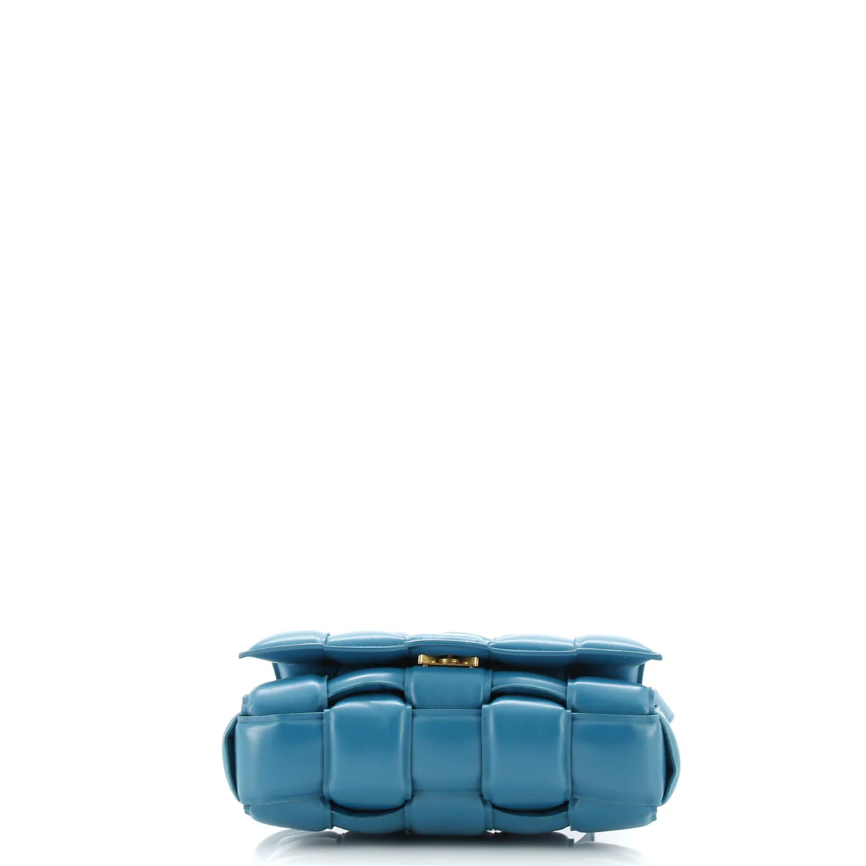 Cassette Crossbody Bag Padded Maxi Intrecciato Leather Small - Deep Luxury