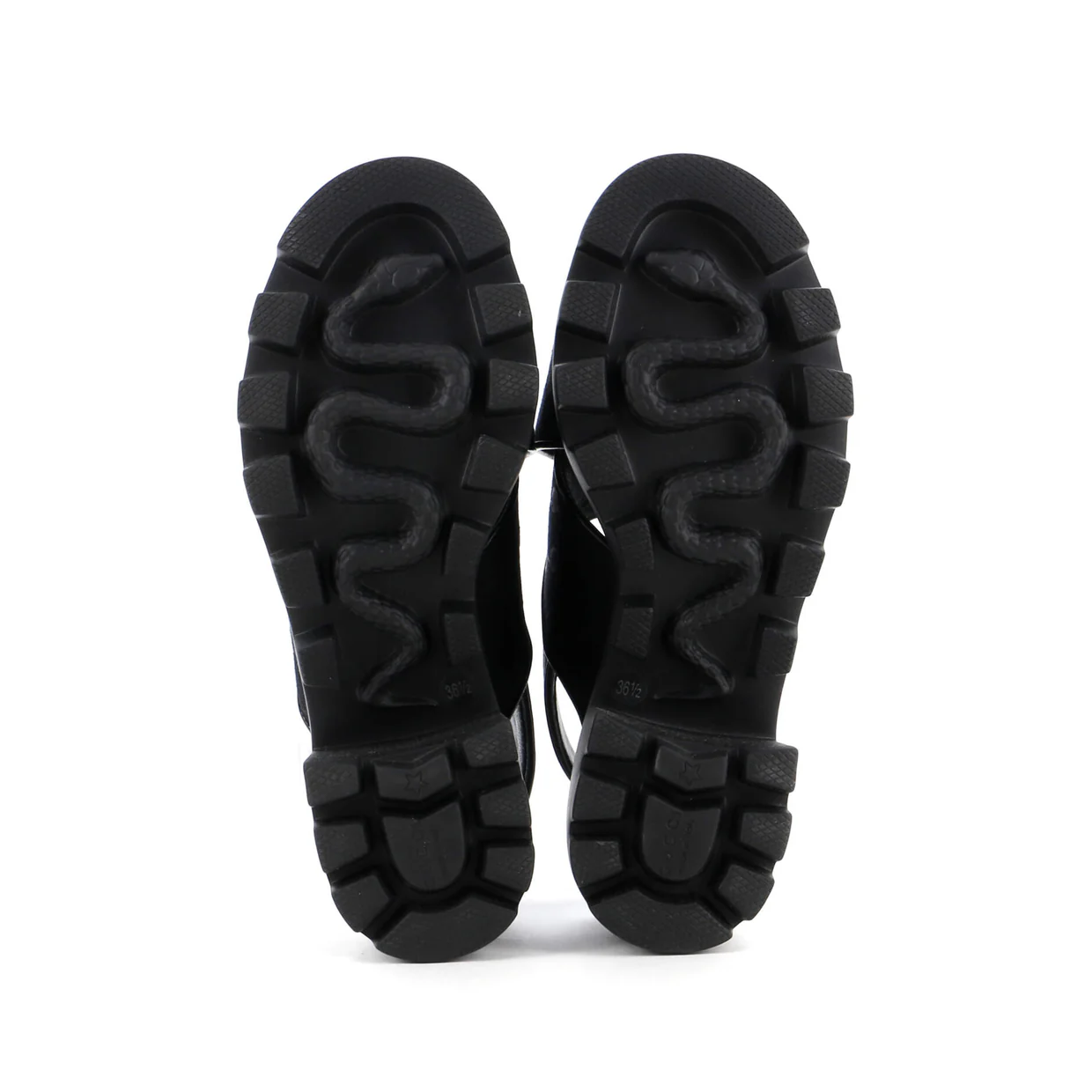 Women's Lug Sole Platform Slingback Sandals GG Canvas - Deep Luxury
