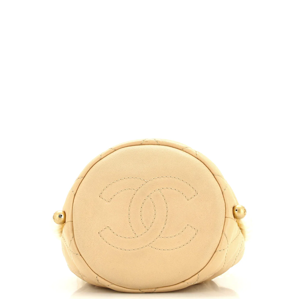 About Pearls Bucket Bag Quilted Calfskin Mini - Deep Luxury