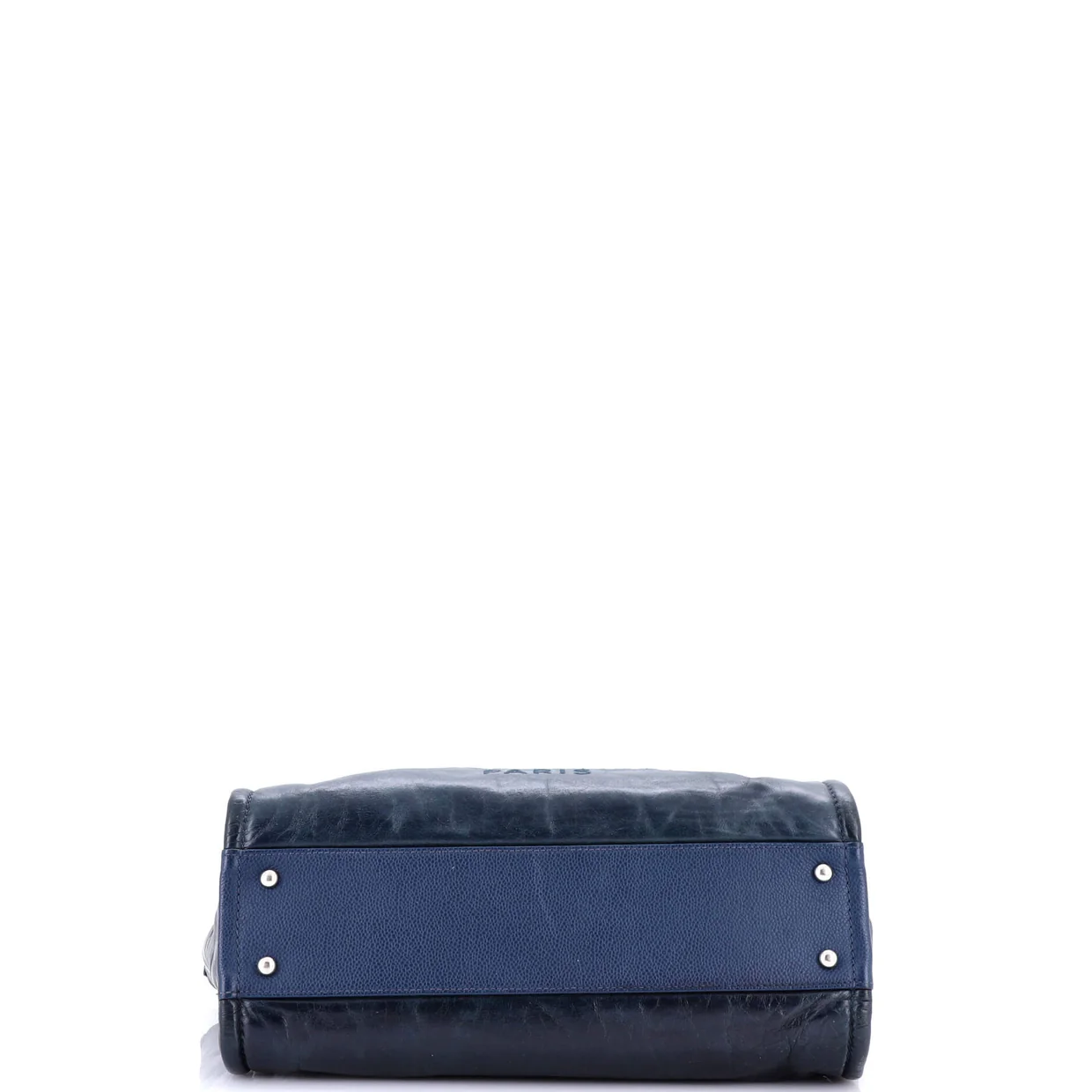 Deauville Tote Glazed Calfskin Small - Deep Luxury