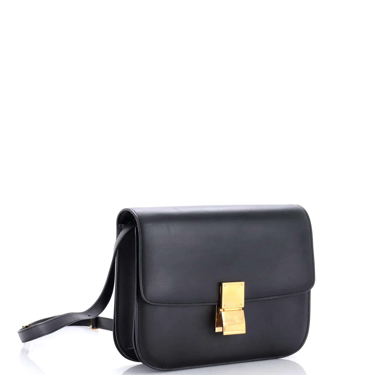 Classic Box Bag Smooth Leather Medium - Deep Luxury