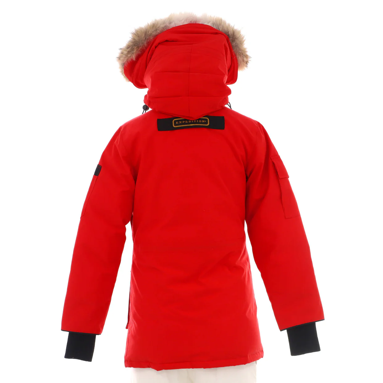 Women's Expedition Parka Polyester Blend with Down and Fur - Deep Luxury