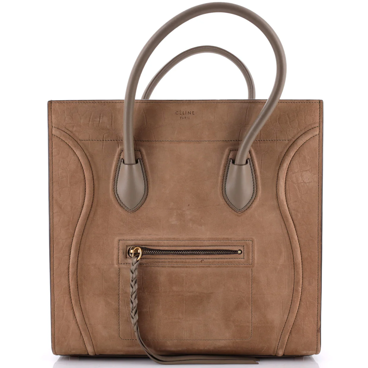 Phantom Bag Crocodile Embossed Nubuck Medium - Deep Luxury