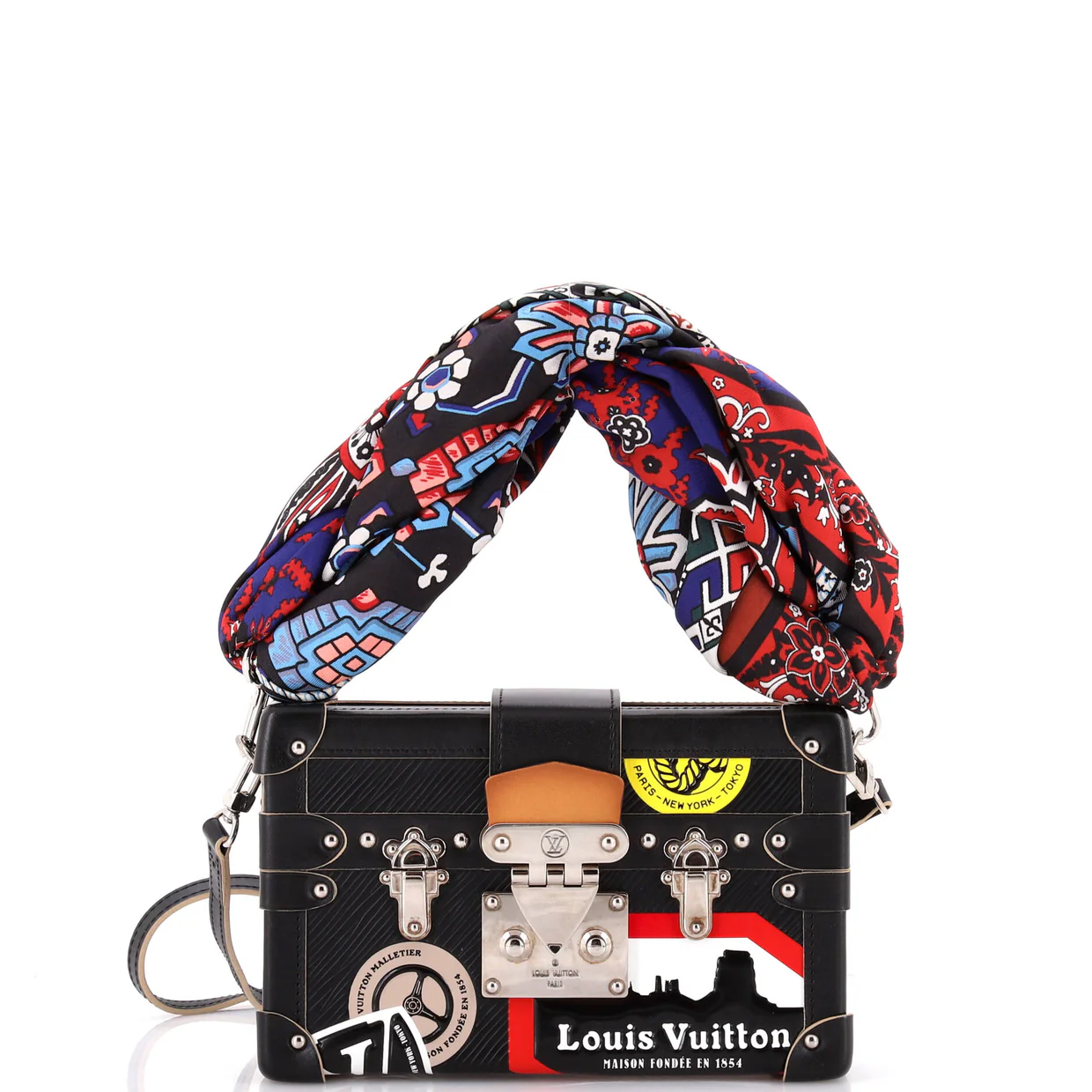 Petite Malle Handbag Limited Edition World Tour Epi Leather - Deep Luxury