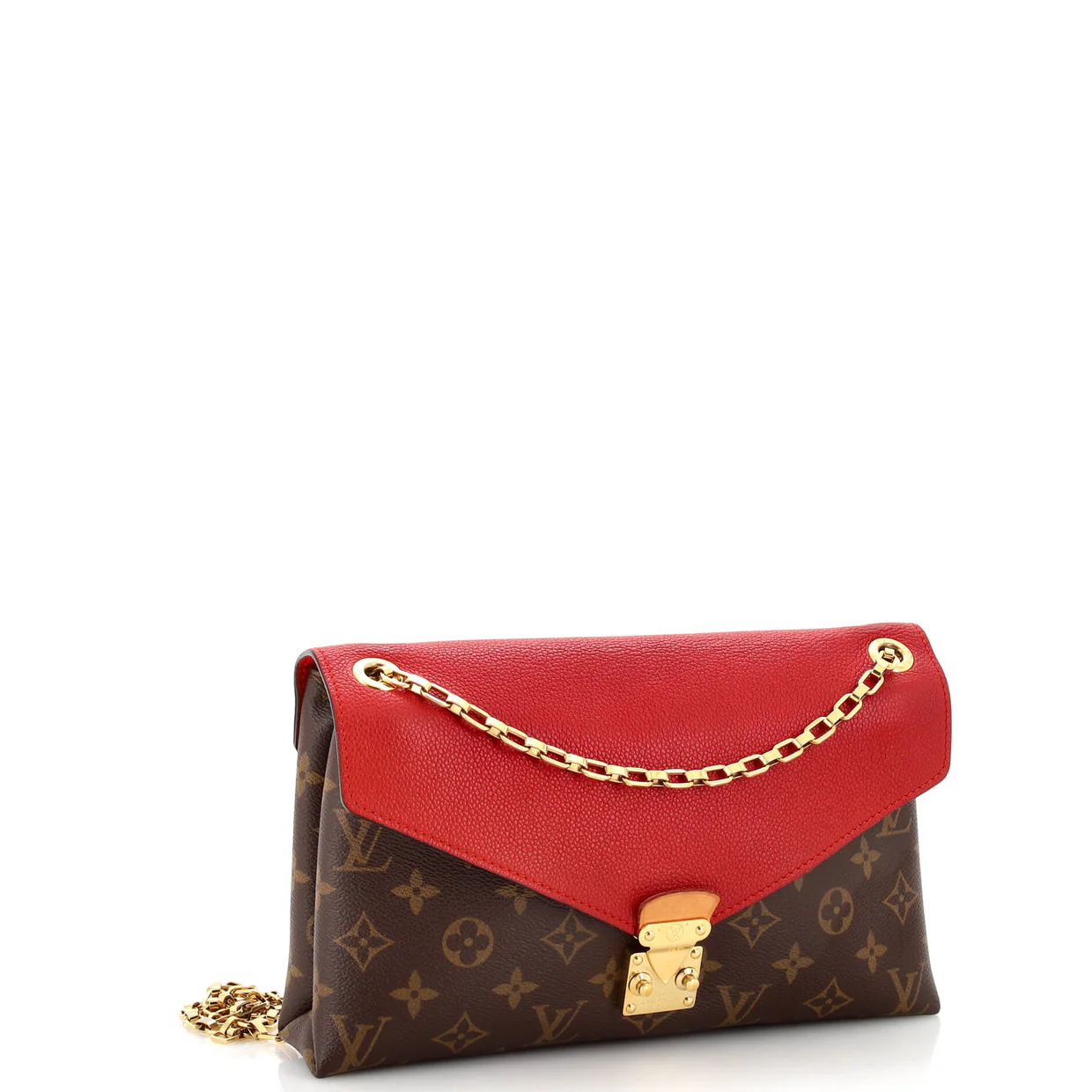 Pallas Chain Shoulder Bag Monogram Canvas and Calfskin - Deep Luxury