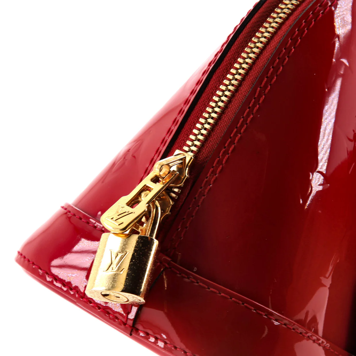 Alma Handbag Monogram Vernis BB - Deep Luxury