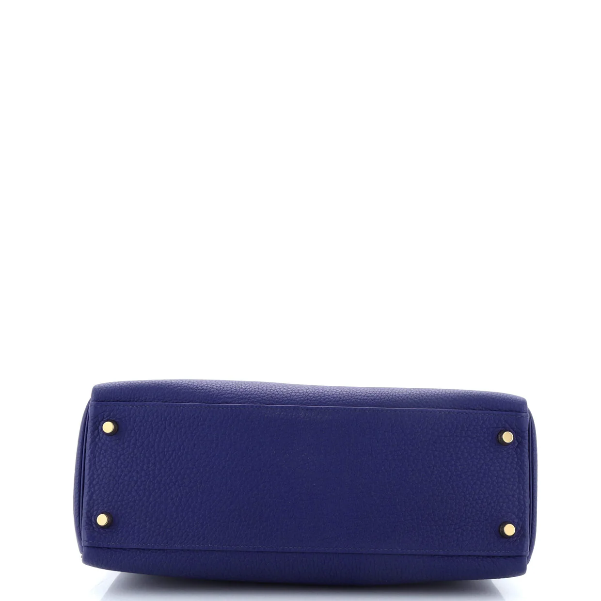 Kelly Handbag Bleu Encre Togo with Gold Hardware 32 - Deep Luxury