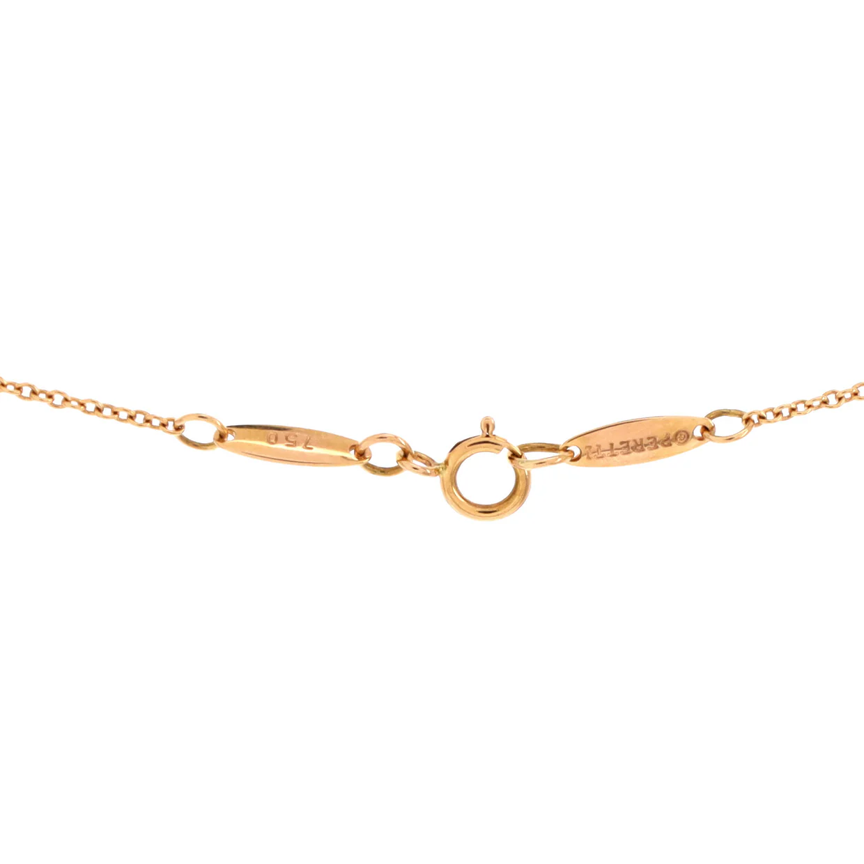 Elsa Peretti Diamonds By The Yard Lariat Necklace 18K Rose Gold and Diamonds - Deep Luxury