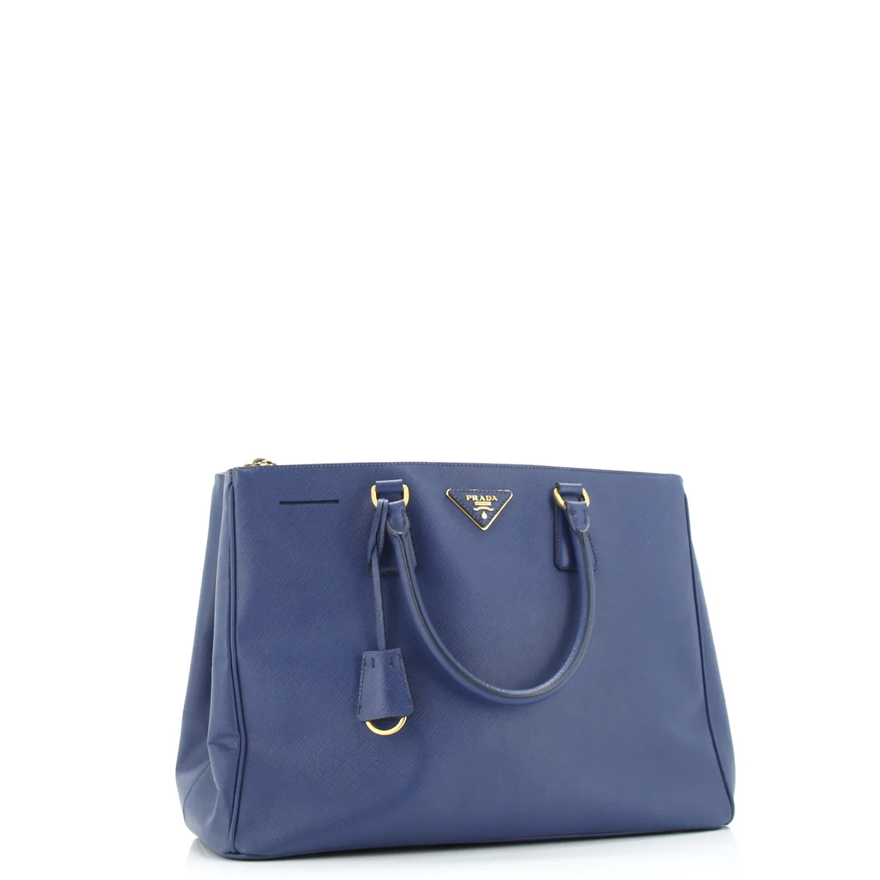 Double Zip Lux Tote Saffiano Leather Medium - Deep Luxury