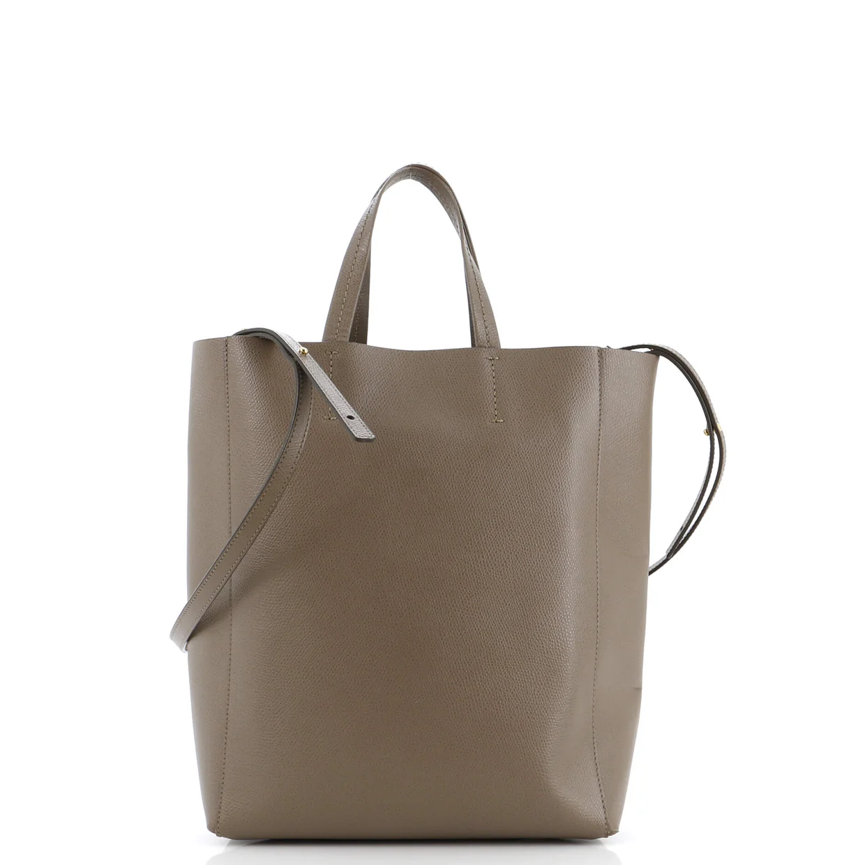 Vertical Cabas Tote Grained Calfskin Small - Deep Luxury