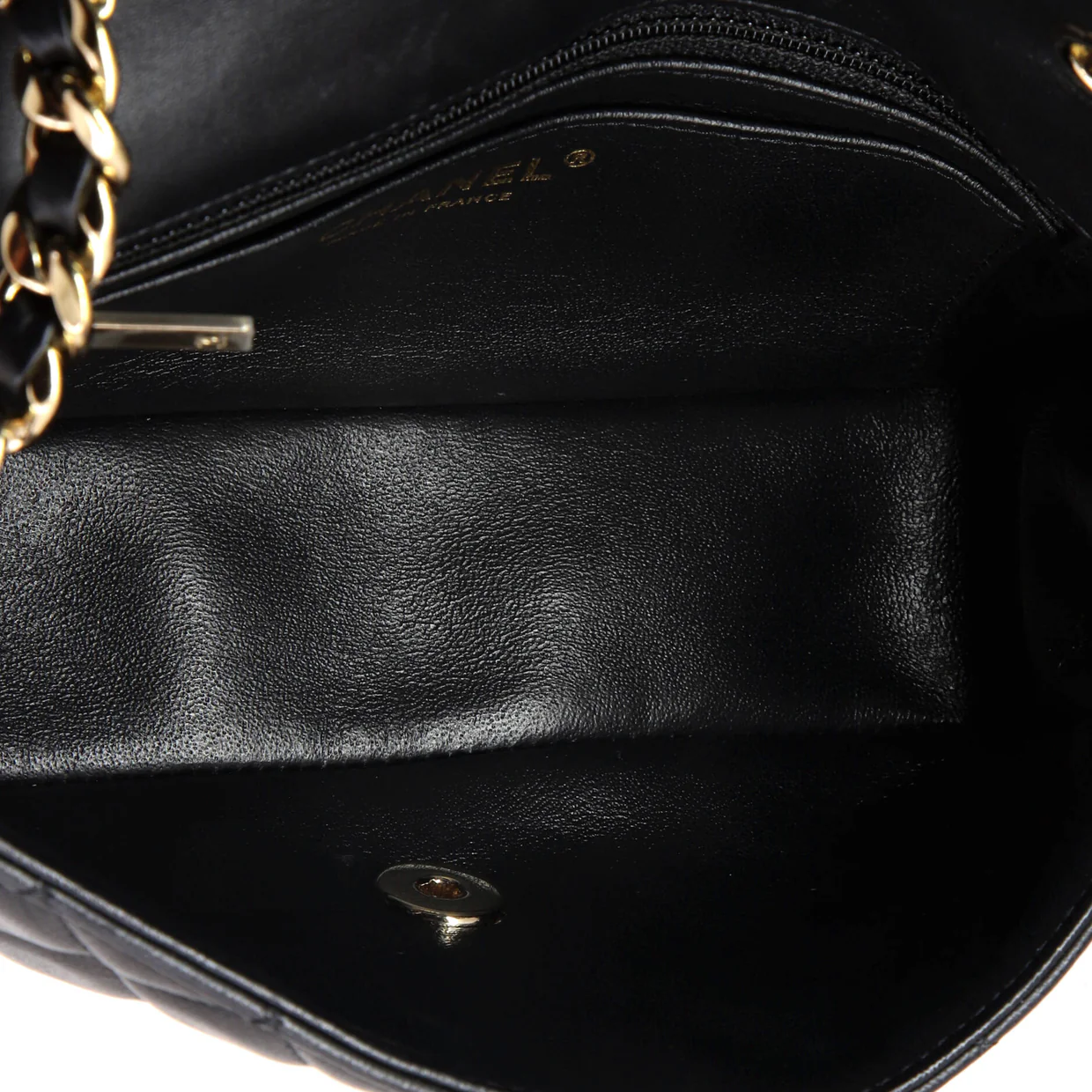 Coco Charms Classic Single Flap Bag Quilted Lambskin Mini - Deep Luxury