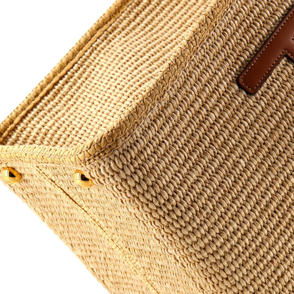 Sunshine Shopper Tote Woven Raffia Medium - Deep Luxury