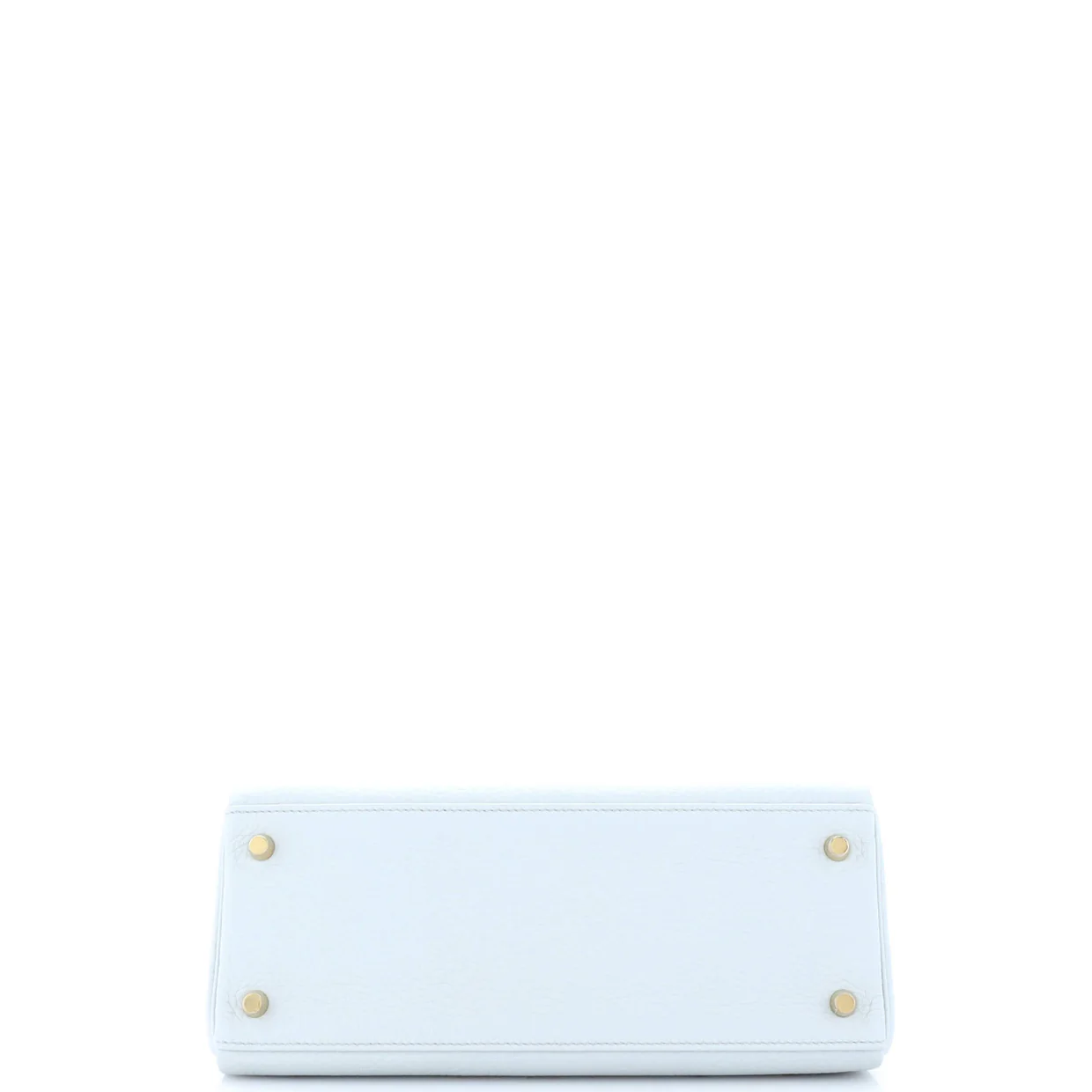 Kelly Handbag Bleu Pale Clemence with Gold Hardware 28 - Deep Luxury
