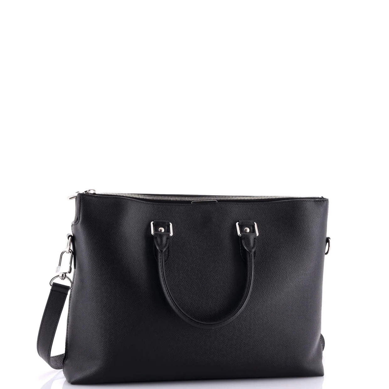 Anton Soft Briefcase Taiga Leather - Deep Luxury