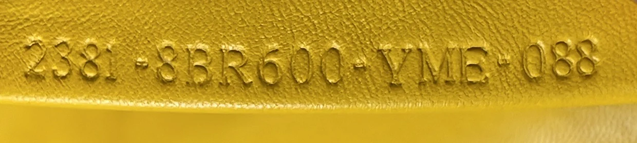 Baguette Bag Logo Embossed Leather Small - Deep Luxury