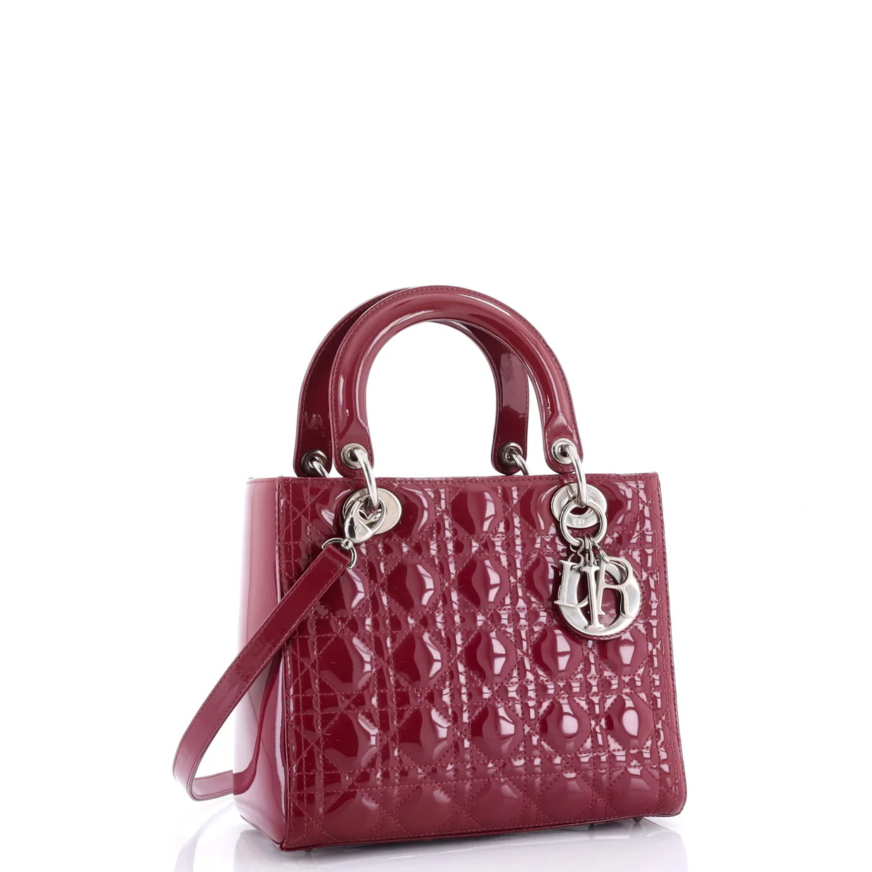 Lady Dior Bag Cannage Quilt Patent Medium - Deep Luxury
