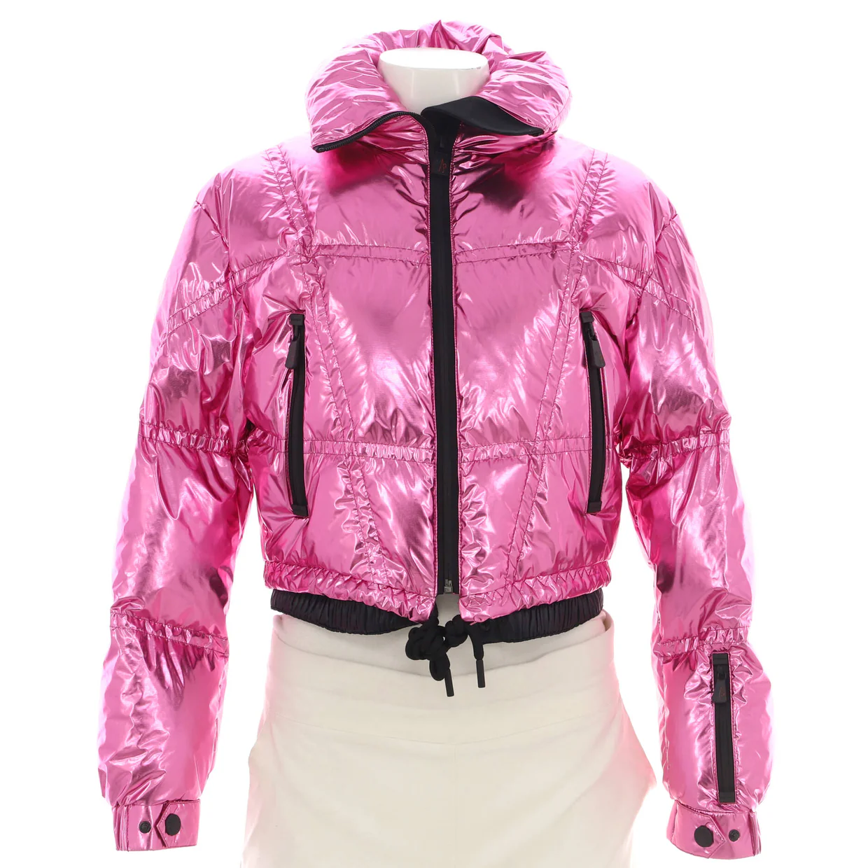 Women's Grenoble Valsorey Cropped Puffer Jacket Quilted Polyamide with Down - Deep Luxury