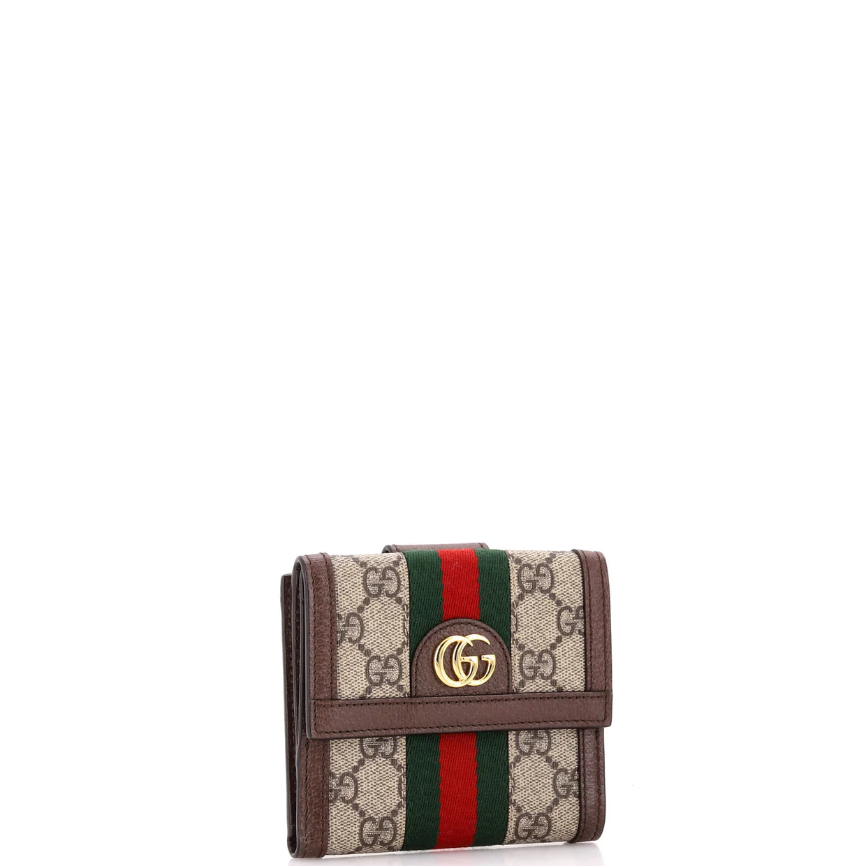 Ophidia Trifold Wallet GG Coated Canvas Compact - Deep Luxury