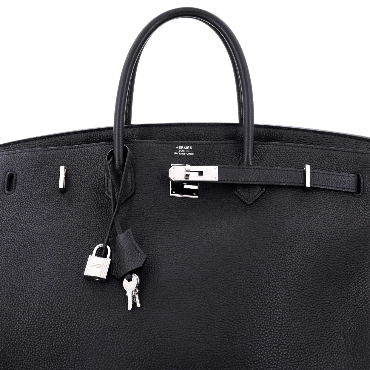 Birkin Handbag Noir Togo with Palladium Hardware 40 - Deep Luxury