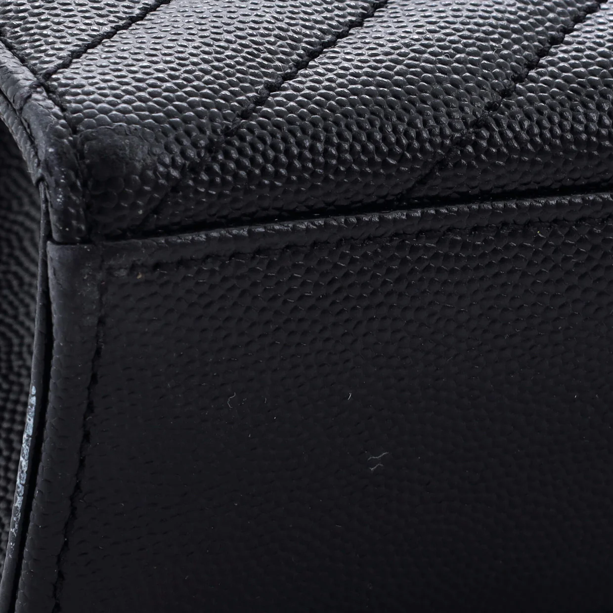 Classic Monogram Envelope Satchel Matelasse Chevron Leather Large - Deep Luxury