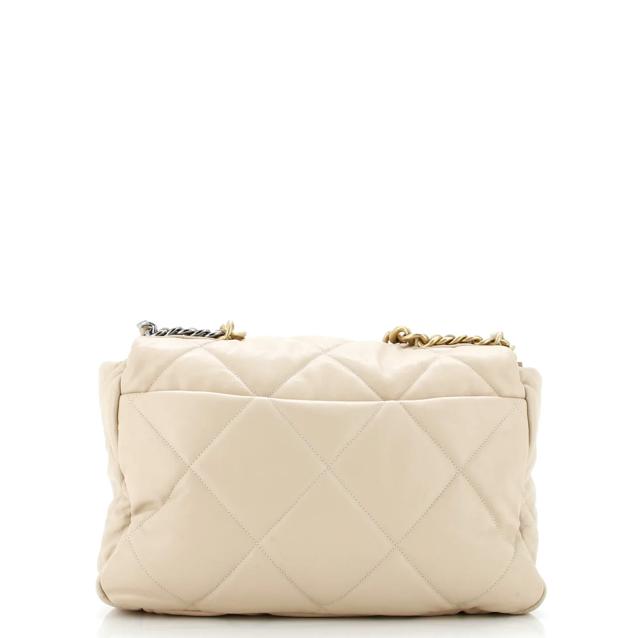 19 Flap Bag Quilted Leather Maxi - Deep Luxury