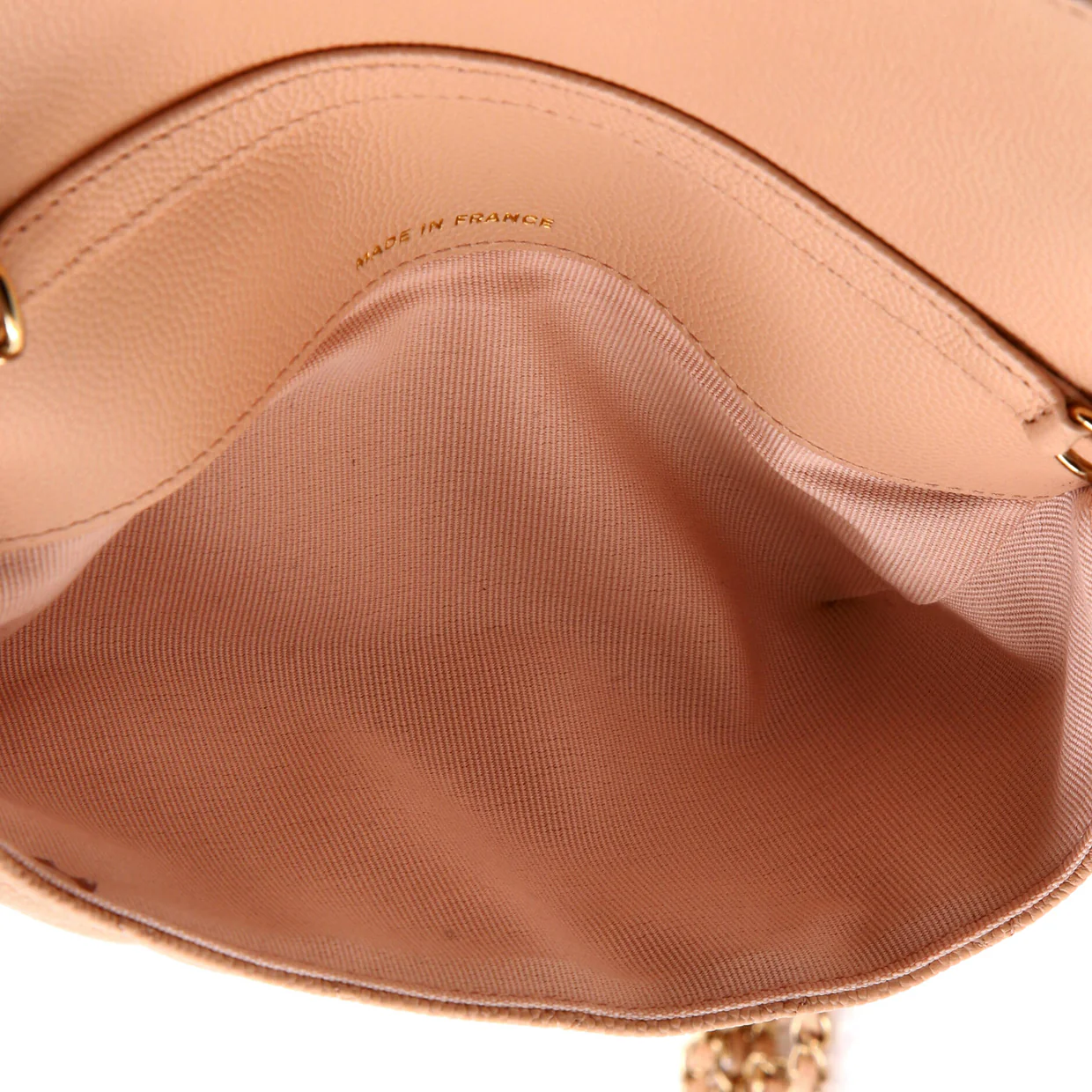 Classic Sunglasses Case with Chain Quilted Caviar - Deep Luxury